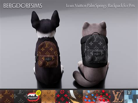 louis vuitton dog bagpack